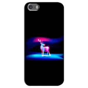 Силіконовий бампер з картинкою звірів для iPhone 5 / 5s / SE (Яскравий олень)