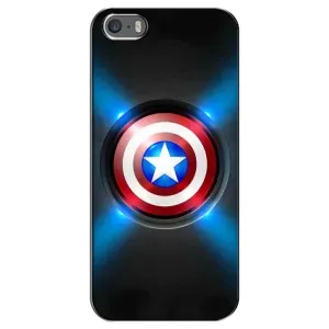 Чехол с Щитом Капитана Америки на iPhone 5 / 5s / SE (Яркий Щит Капитана)