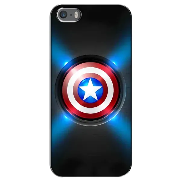 Чехол с рисунком «Яркий Щит Капитана» для iPhone 5 / 5s / SE