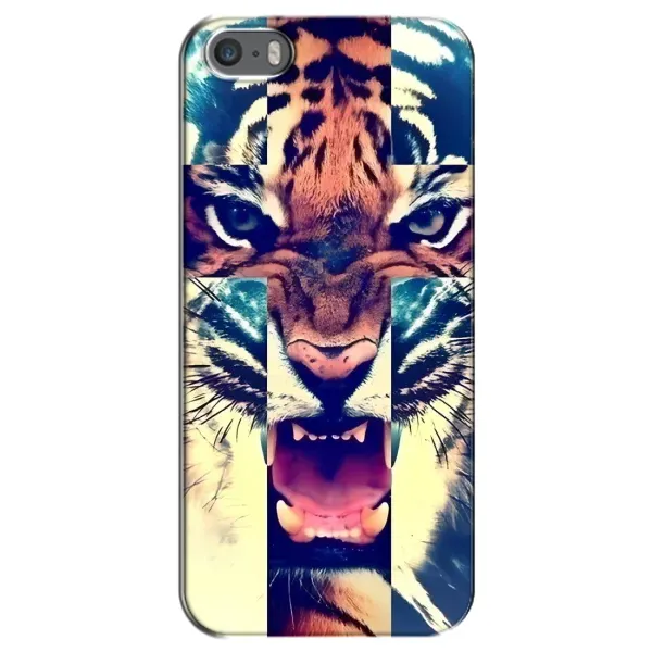 Чехол с рисунком «Яркий Тигр» для iPhone 5 / 5s / SE Чехол с рисунком «Яркий Тигр» для iPhone 5 / 5s / SE