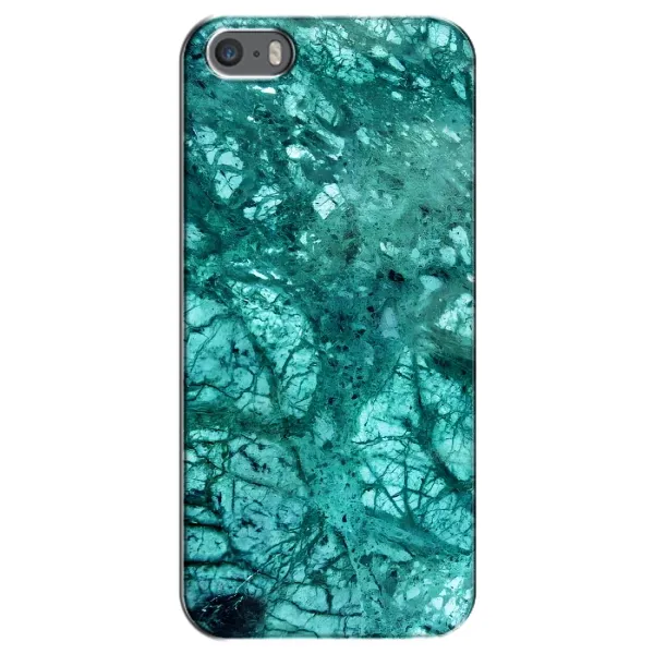 Чехол с рисунком «Зеленый мрамор» для iPhone 5 / 5s / SE