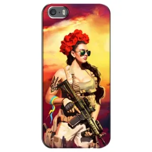 ЗСУ Чехлы (TPU) для iPhone 5 / 5s / SE (Женщина солдат)