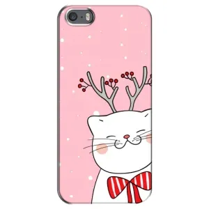 Чохол на тематику: Коти для iPhone 5 / 5s / SE (Зимовий кіт)