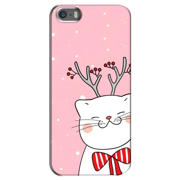 Чехол с рисунком «Зимний кот» для iPhone 5 / 5s / SE Чехол с рисунком «Зимний кот» для iPhone 5 / 5s / SE