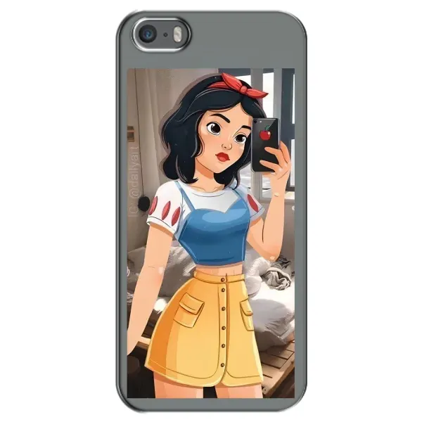 Чехол с рисунком «Белоснежка с телефоном» для iPhone 5 / 5s / SE