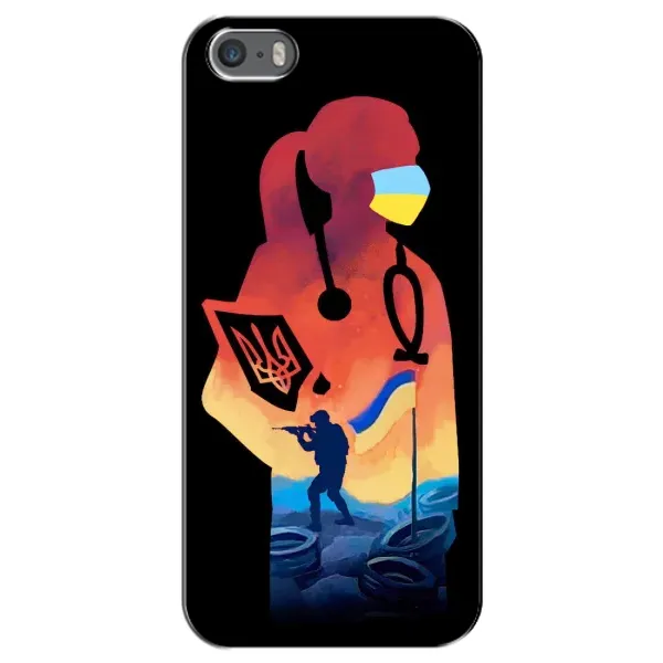 Чехол с рисунком «ЗСУ Врач» для iPhone 5 / 5s / SE Чехол с рисунком «ЗСУ Врач» для iPhone 5 / 5s / SE