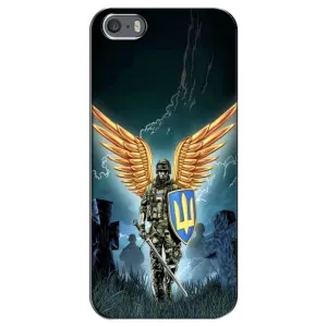Патриотический Чехол для iPhone 5 / 5s / SE (ЗСУ з крильями)