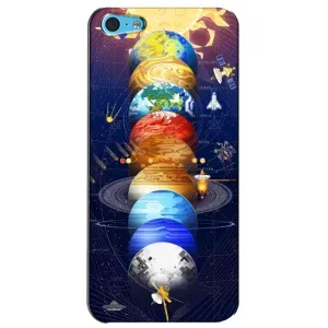 Чохол (ТПУ) з планетами на iPhone 5c (Арт планети)