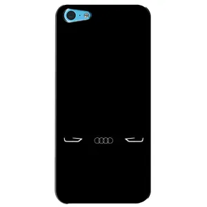 Силиконовый бампер с картинкой машины на iPhone 5c (Силует Audi)