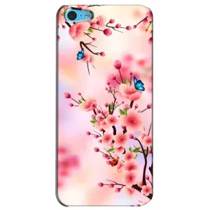 Чехол с рисунком «Бабочки на сакуре» для iPhone 5c