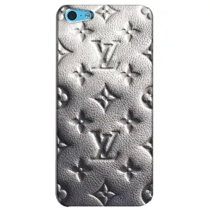 Текстурный Чехол Louis Vuitton для Айфон 5с (Бежевый ЛВ)