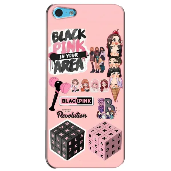 Чехол с рисунком «BLACK PINK коллаж» для iPhone 5c
