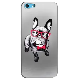 Чохол (ТПУ) Милі песики для iPhone 5c (Бульдог в окулярах)