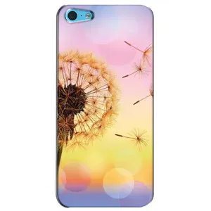 Силиконовый Чехол с одуванчиками на iPhone 5c (Цветок-одуванчик)