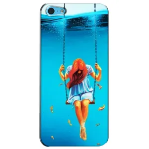 Чехол Стильные девушки на iPhone 5c (Девушка на качели)