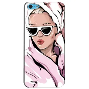 Чехол с картинкой Модные Девчонки iPhone 5c (Девушка в халате)