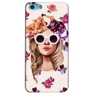 Чехол с картинкой Модные Девчонки iPhone 5c (Девушка в очках)