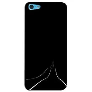 Чехол с картинками на черном фоне для iPhone 5c (Дорога)