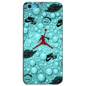 Силиконовый Чехол Nike Air Jordan на Айфон 5с (Джордан Найк)