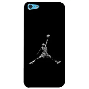 Силиконовый Чехол Nike Air Jordan на Айфон 5с (Джордан)