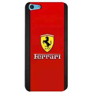 Силиконовый бампер с картинкой машины на iPhone 5c (Ferrari Logo)