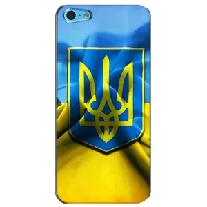 Чехол с картинкой (Патриотический ГЕРБ) на iPhone 5c (Герб и Флаг Украины)