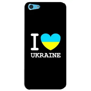 Чехол с Украинской символикой на Айфон 5с (I Love Ukraine)