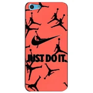 Силиконовый Чехол Nike Air Jordan на Айфон 5с (Just Do It)