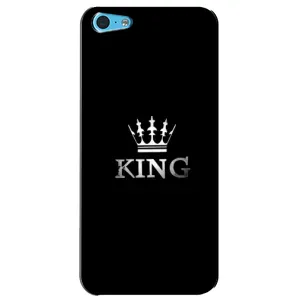 Чехол (Корона на чёрном фоне) для Айфон 5с (KING)