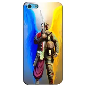 Чехол с картинкой (Патриотический КОЗАК) на iPhone 5c (Козак с крыльями)