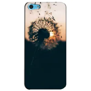 Силиконовый Чехол с одуванчиками на iPhone 5c (Красивый одуванчик)