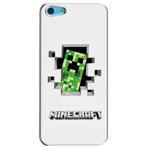 Чехлы для iPhone 5c (Персонажи Майн Крафт) (Крипер)