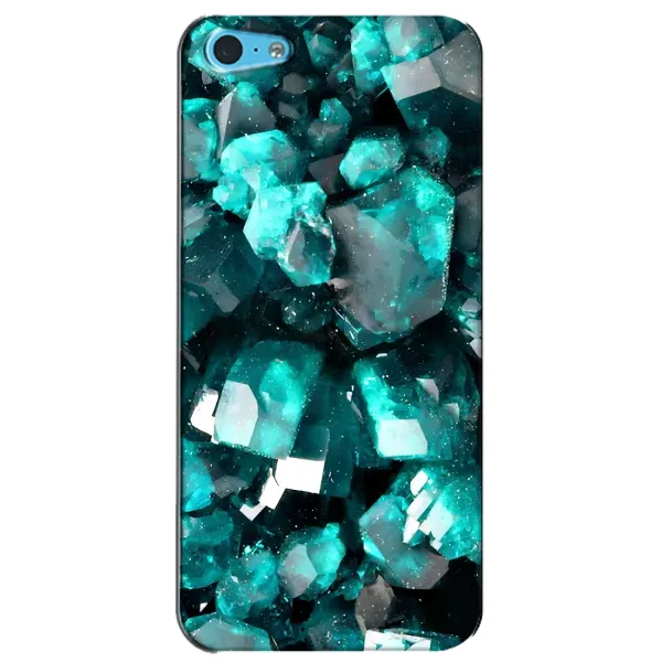 Чехол с рисунком «Кристалы» для iPhone 5c