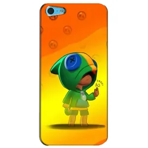 Чехол Бравл Старс для iPhone 5c (LEON в кофте)