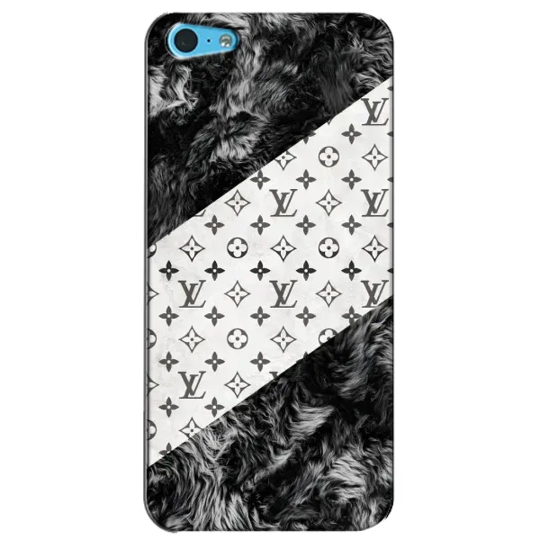 Чехол с рисунком «LV на белом» для iPhone 5c