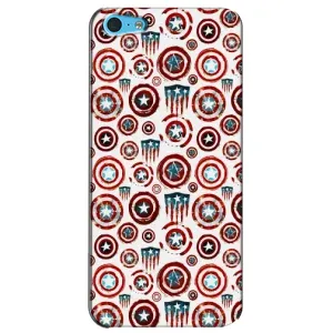 Чехол с Щитом Капитана Америки на iPhone 5c (Марвел щиты)