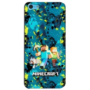 Чехлы для iPhone 5c (Персонажи Майн Крафт) (Майнкрафт)