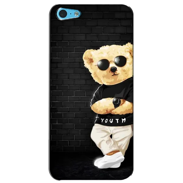 Чехол с рисунком «Мишка в очках» для iPhone 5c