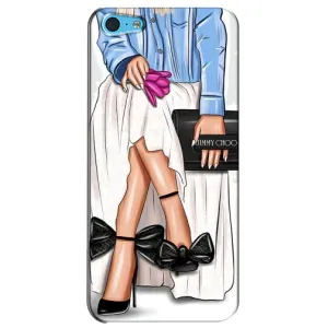 Силиконовый Чехол на iPhone 5c с картинкой Стильных Девушек (Мода)