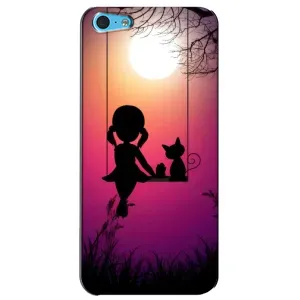 Дівчачий Чохол для iPhone 5c (На гойдалці)