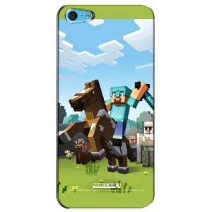 Чехлы для iPhone 5c (Персонажи Майн Крафт) (На коне)