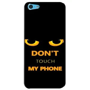 Чехол с Прикольным принтом на iPhone 5c (Не трогай мой телефон)