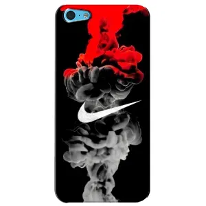 Силиконовый Чехол на iPhone 5c с картинкой Nike (Nike дым)