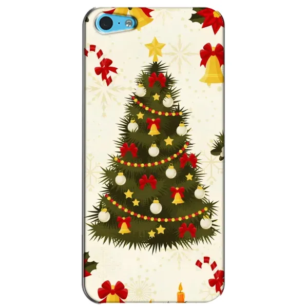 Чехол с рисунком «Новогодний принт» для iPhone 5c