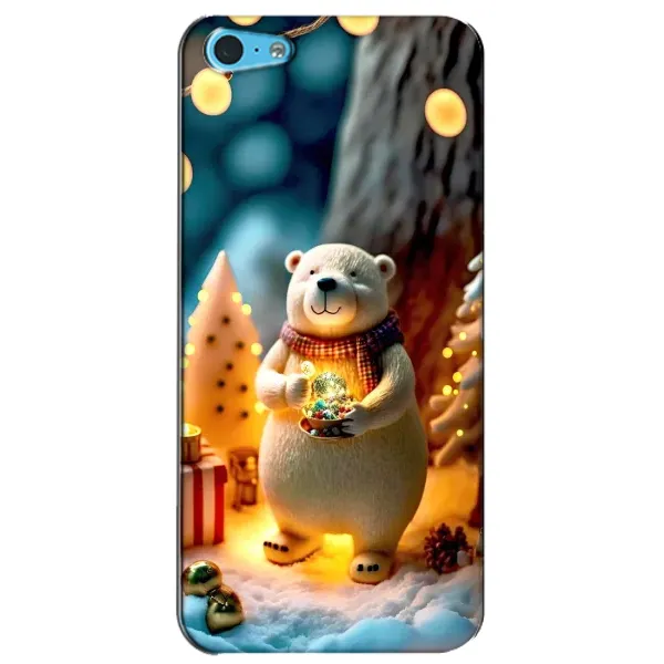 Чехол с рисунком «Новогодний ведмеженок» для iPhone 5c