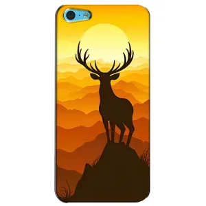 Чохли з зображенням різних тварин на iPhone 5c (Силует Оленя)