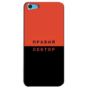 Чехлы УПА (Красно-Чёрный) на iPhone 5c (Правый Серктор)