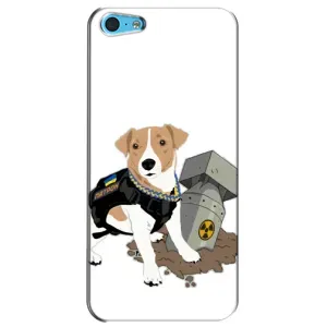 Чехол с принтом Собаки Патрон для iPhone 5c (Пёс Патрон с ракетой)