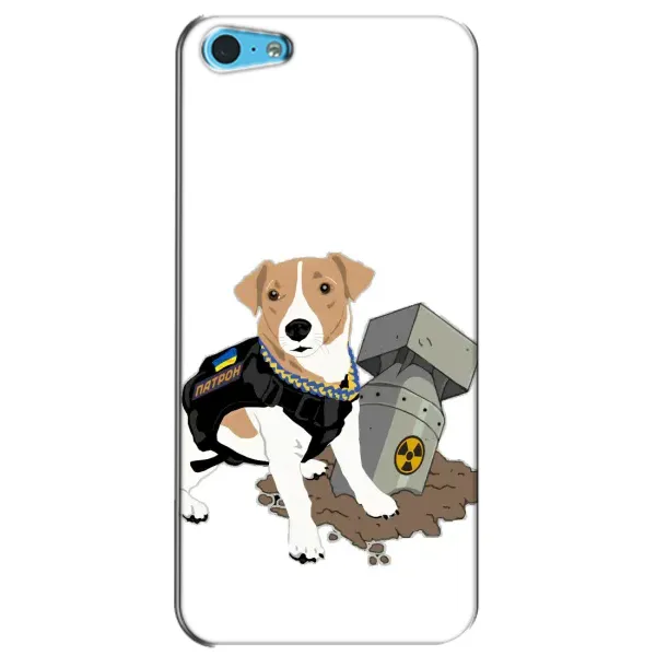 Чехол с рисунком «Пёс Патрон с ракетой» для iPhone 5c