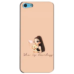 Силиконовый Чехол на iPhone 5c с картинкой Стильных Девушек (С собакой)